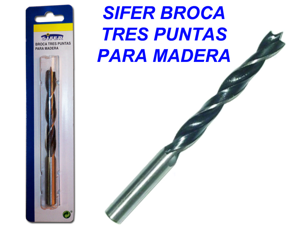 SIFER BROCA TRES PUNTAS PARA MADERA 11